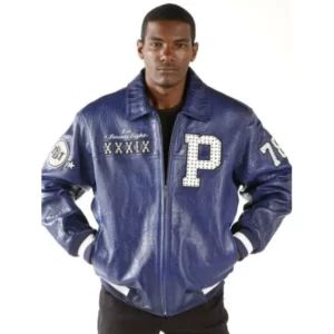 PELLE PELLE MB BLUE LEATHER JACKET