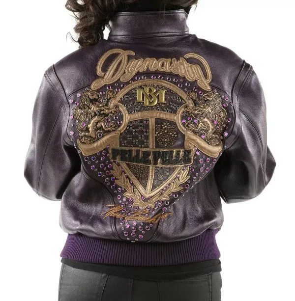 Purple Pelle Pelle Leather Jacket view 2