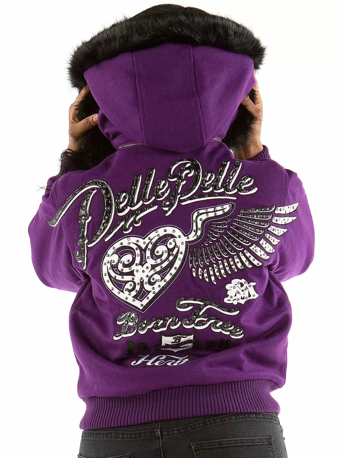 Bold Purple Pelle Pelle Flying Jacket view 1