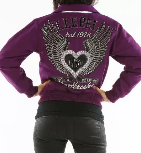 Bold Purple Pelle Pelle Heart Breaker Jacket