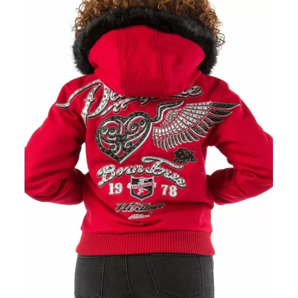 Red Pelle Pelle Born Free Wool Jacket view 1