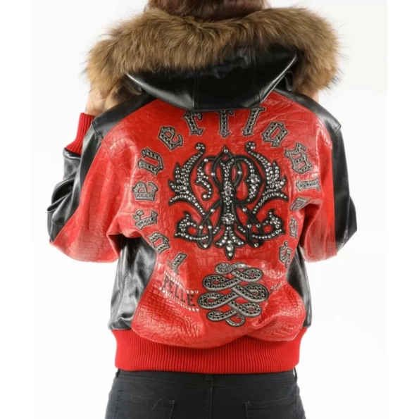 Pelle Pelle Forever Flawless Orange Jacket | Fur Hood Jacket view 2