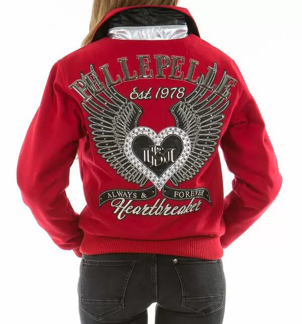 Bold Red Pelle Pelle Heart Breaker Jacket