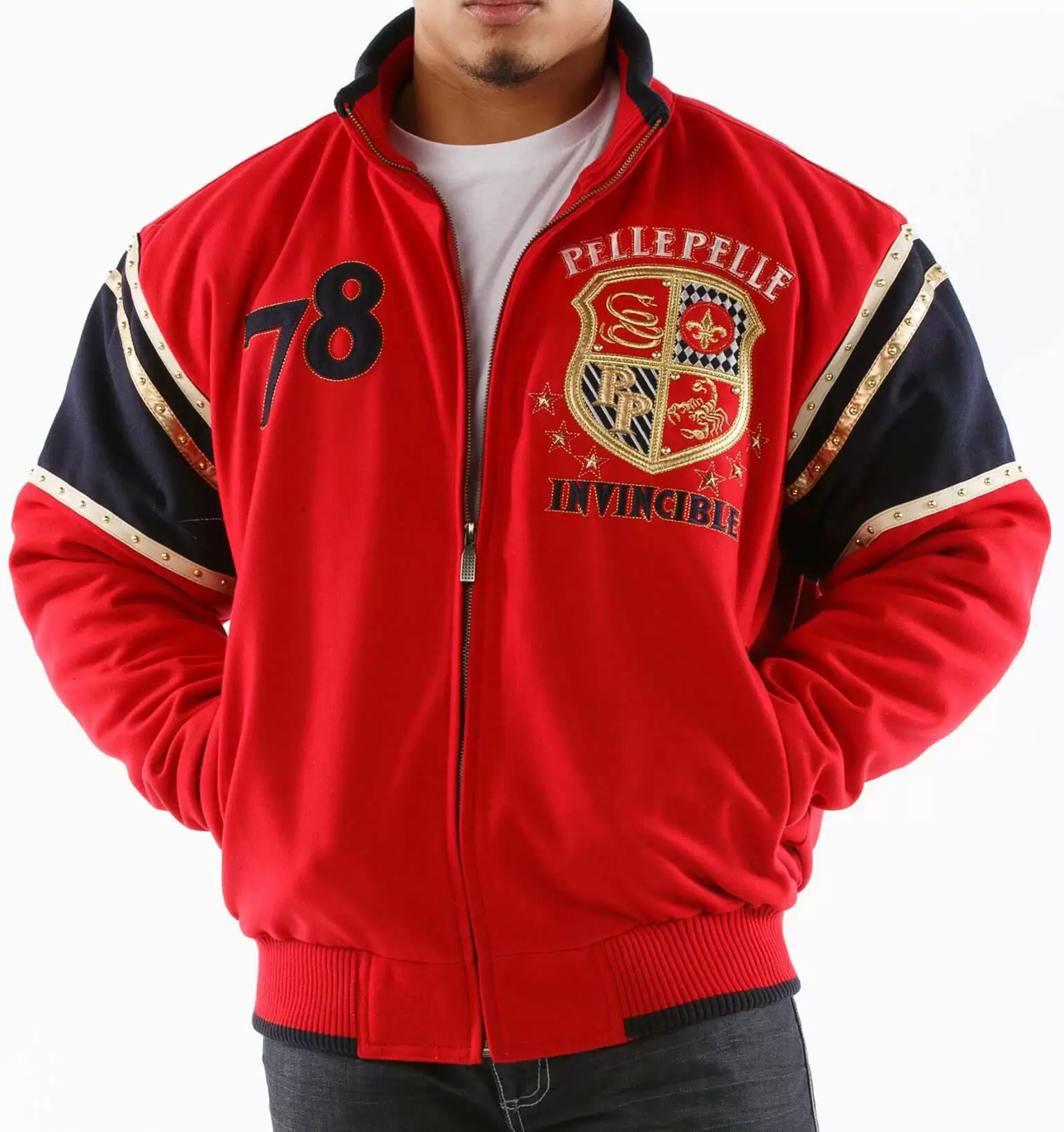 Bold Red Pelle Pelle Invincible Jacket view 2