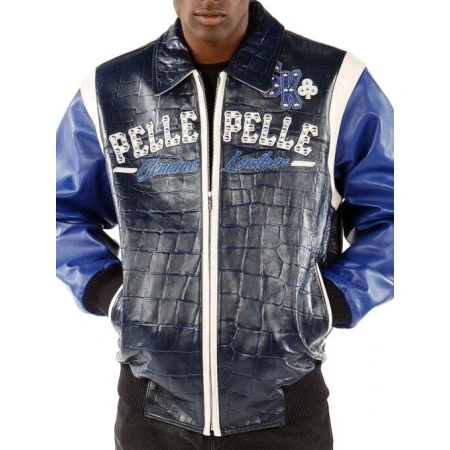 Pelle Pelle Navy Blue Street Kings 1978 Jacket view 3