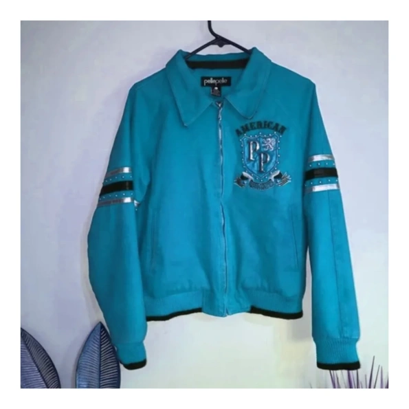 Pelle Pelle American Cyan Leather Jacket view 2
