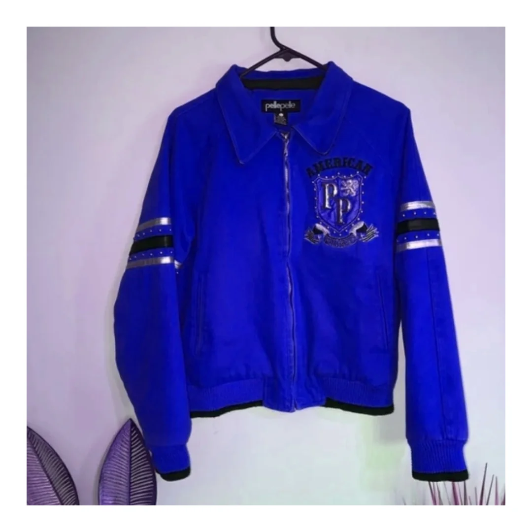 Pelle Pelle American Navy Blue Wool Jacket view 2