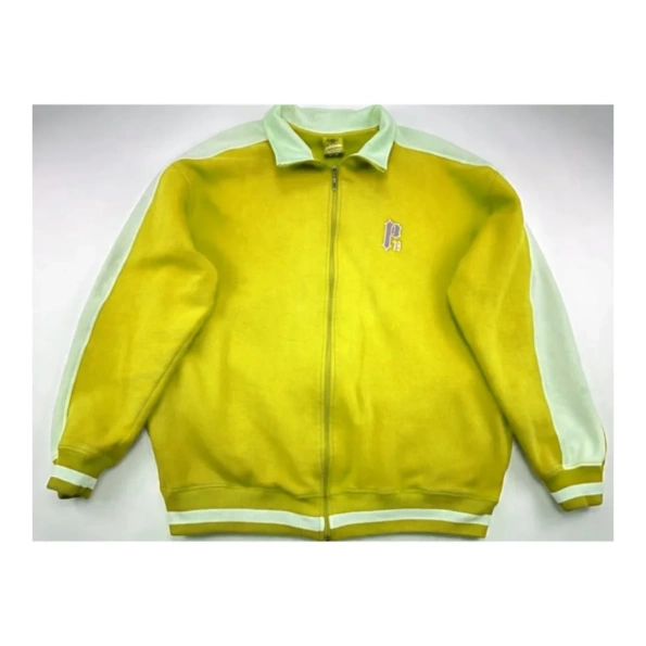 Pelle Pelle Yellow Varsity Cotton Jacket view 1