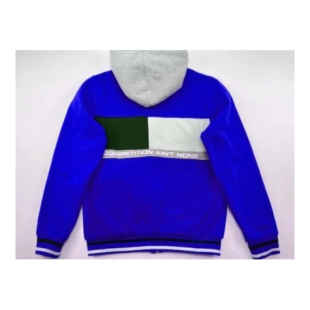 Pelle Pelle Dark Blue Wool Hood Jacket | Women & Men view 2