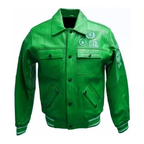 Pelle Pelle Green Star 1978 Leather Jacket