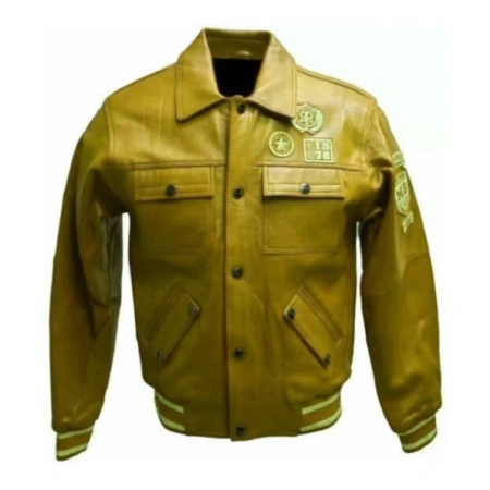Pelle Pelle Yellow Star 1978 Leather Jacket