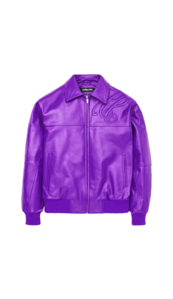 Pelle Pelle Purple Puff Plush Leather Jacket