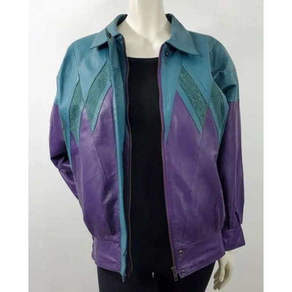 PELLE PELLE SUPERB PURPLE VINTAGE JACKET