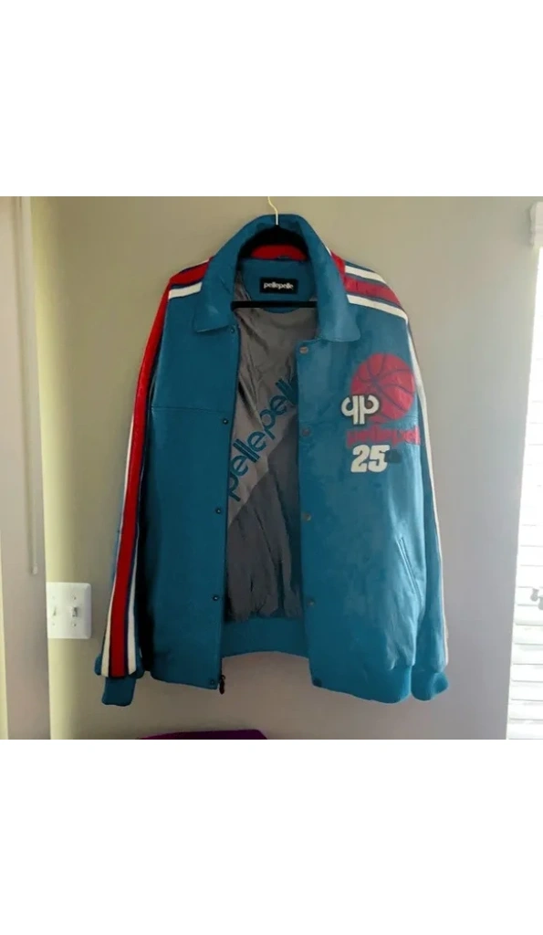 Pelle Pelle Light Blue Basketball Jacket