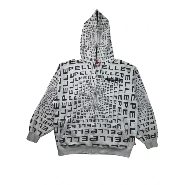 Pelle Pelle Monogram Grey Wool Jacket | Hood Jacket