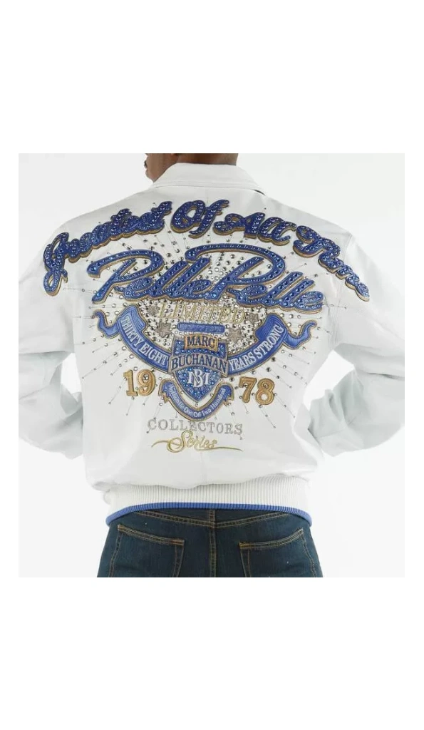 White Pelle Pelle 38 Year Strong Leather Jacket