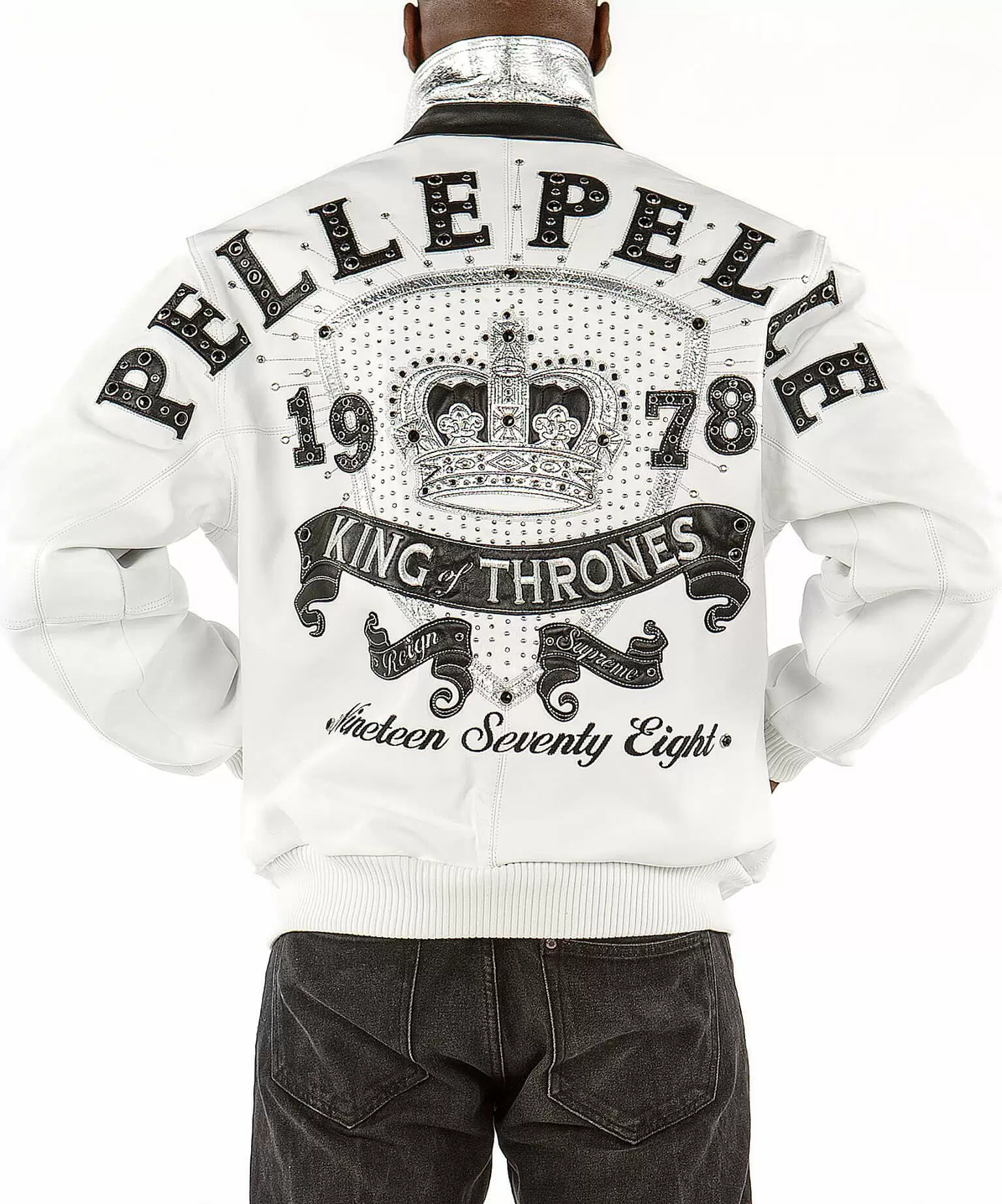 Exclusive Pelle Pelle King 1978 White Leather Jacket view 1