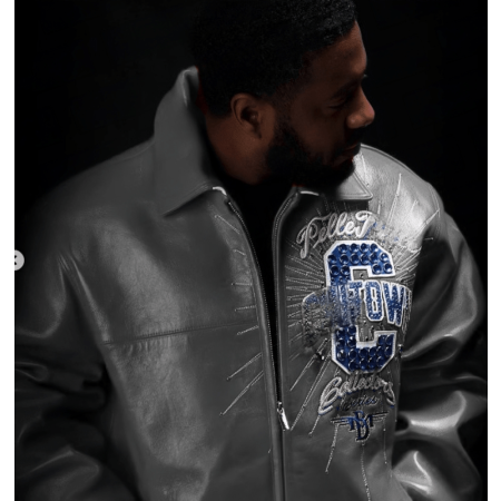 PELLE PELLE CHITOWN GRAY LEATHER JACKET view 2