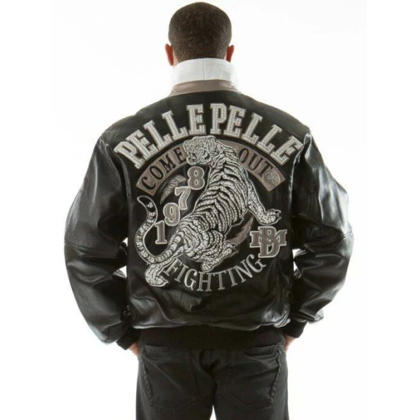 PELLE PELLE FIGHTING BLACK LEATHER JACKET view 3