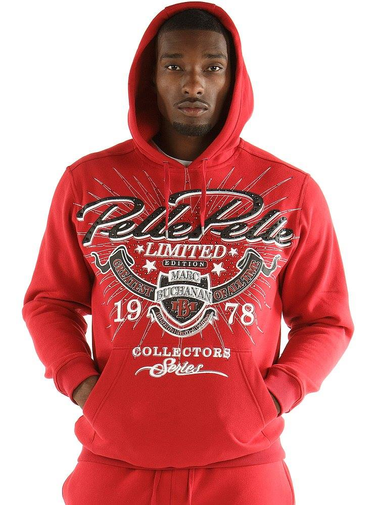 Pelle Pelle Red Greatest Of All Time Jacket | Wool Hoodie
