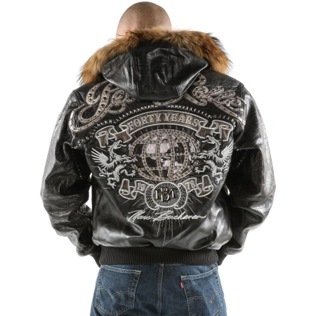 Pelle Pelle World Tour Men Leather Jacket | Hooded Jacket view 2