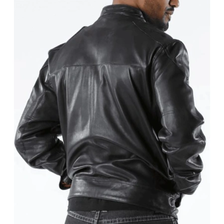 Pelle Pelle Black Burnish Mosaic Jacket | Leather Jacket view 2
