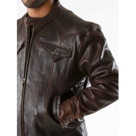 Pelle Pelle Men Ghost Biker Leather Jacket view 2