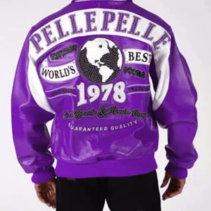 Pelle Pelle Purple Vintage Leather Jacket | Men Jacket view 2