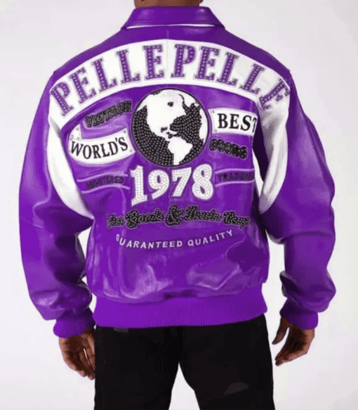 Pelle Pelle Purple Vintage Leather Jacket | Men Jacket view 2
