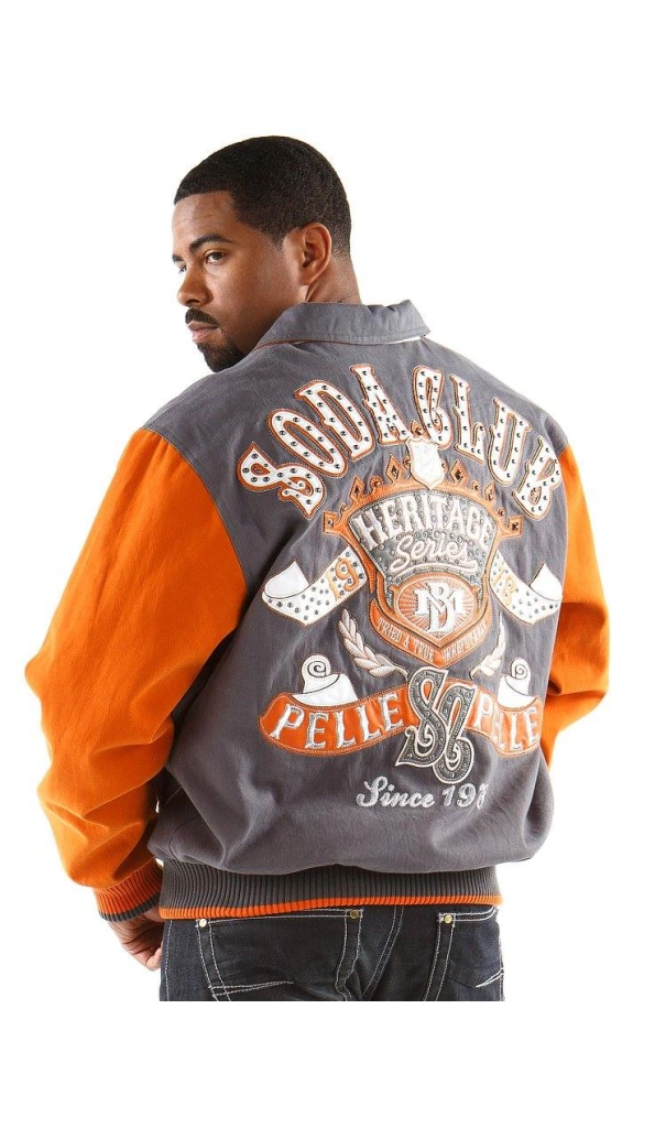 Pelle Pelle Men Soda Club MB Wool Jacket | Orange Grey