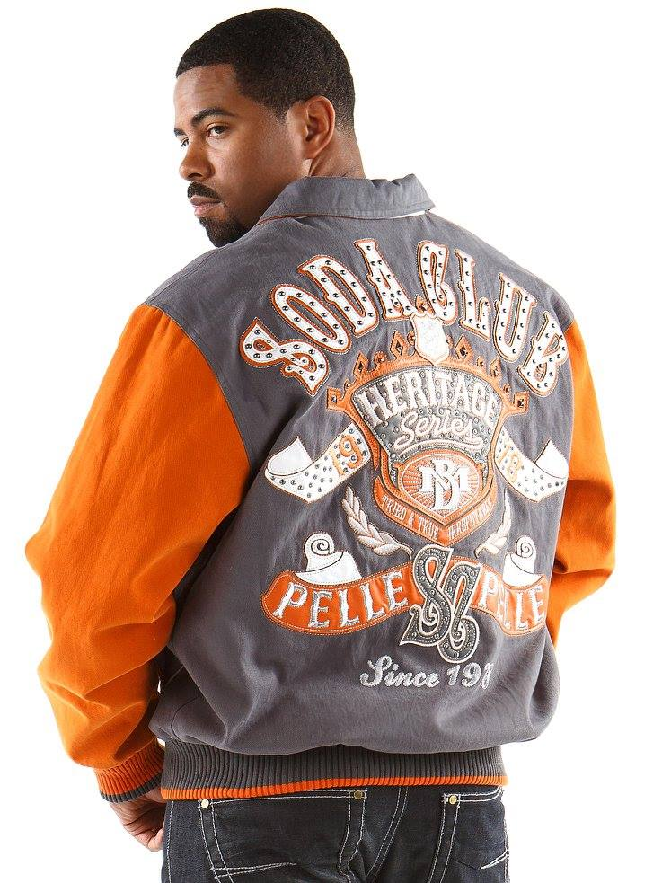 Pelle Pelle Men Soda Club MB Wool Jacket | Orange Grey