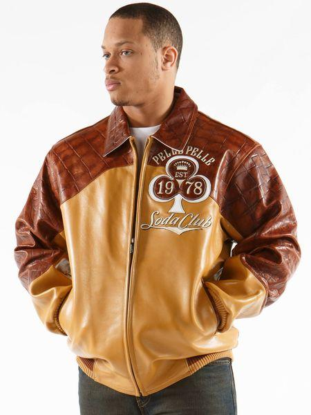 Pelle Pelle Men High Roller Leather Jacket | Varsity Jacket view 2