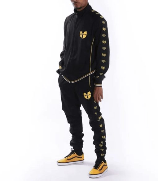 Pelle Pelle Men Black Printed Tracksuit
