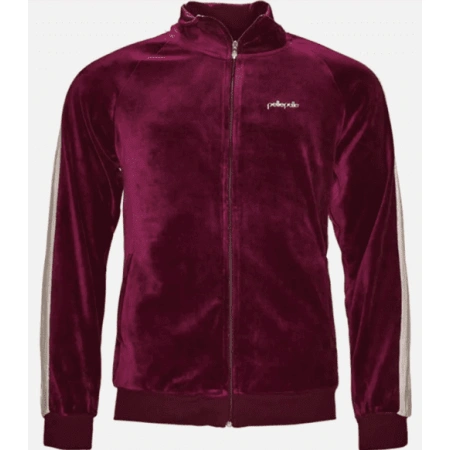 Pelle Pelle Red White Velvet Tracksuit | Men & Women view 2