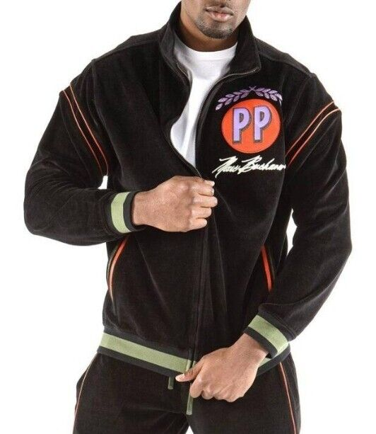 Pelle Pelle Black Orange Stripes Tracksuit | Men Tracksuit