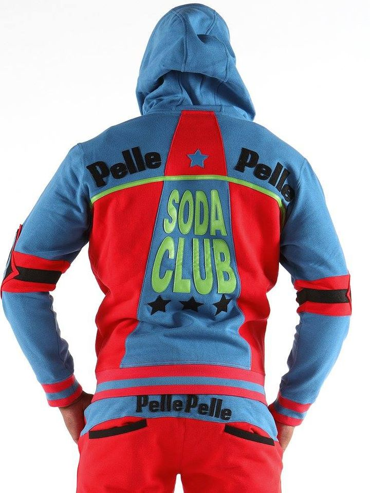 Bold Pelle Pelle Red Blue MB Wool Tracksuit | Men Tracksuit view 2