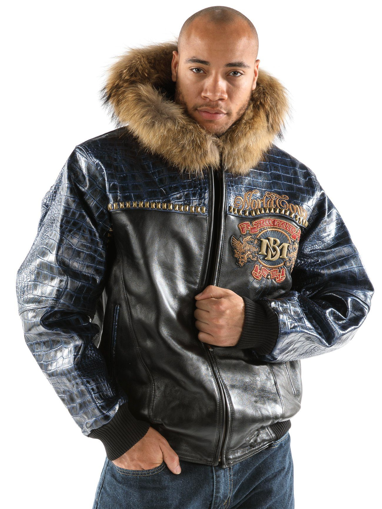 Pelle Pelle World Tour Croc Leather Jacket | Men Jacket