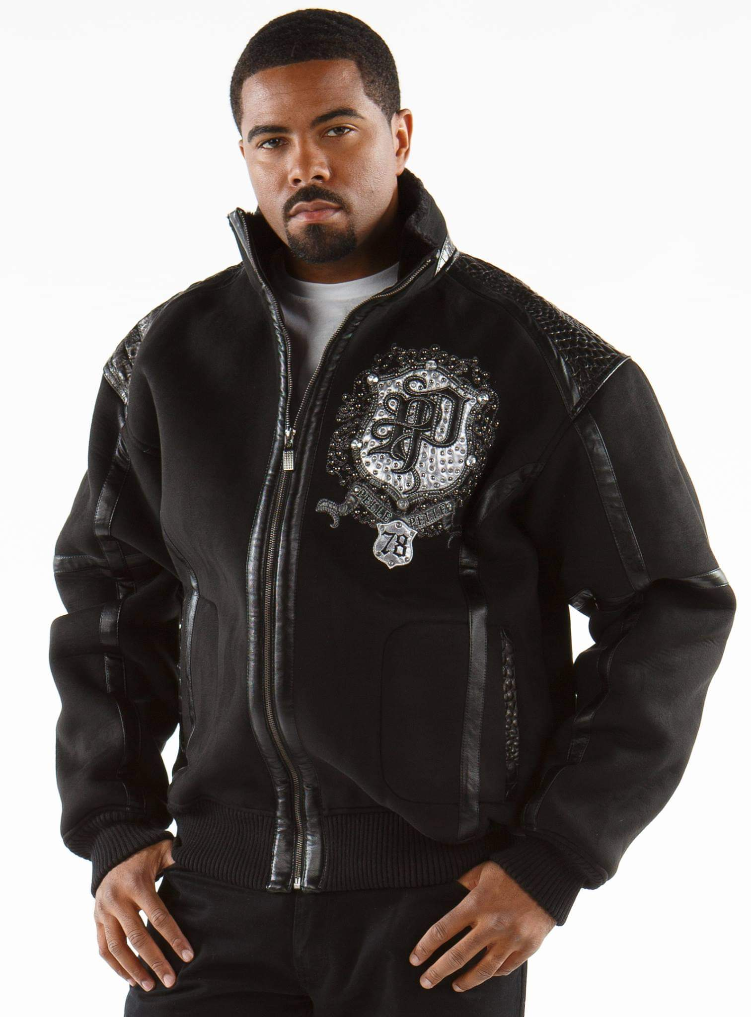 Pelle Pelle Black Crest Wool Jacket | Men Jacket