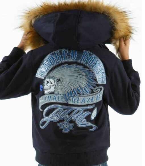 Pelle Pelle Trail Blazer Navy Blue Jacket | Wool Jacket