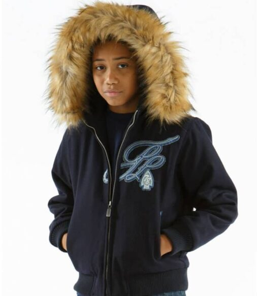 Pelle Pelle Trail Blazer Navy Blue Jacket | Wool Jacket view 2