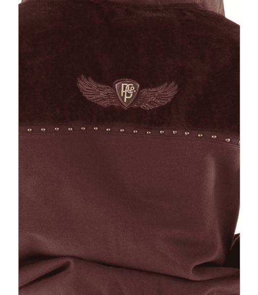 Pelle Pelle Maroon Ornate Wool Jacket | Hood Jacket view 4