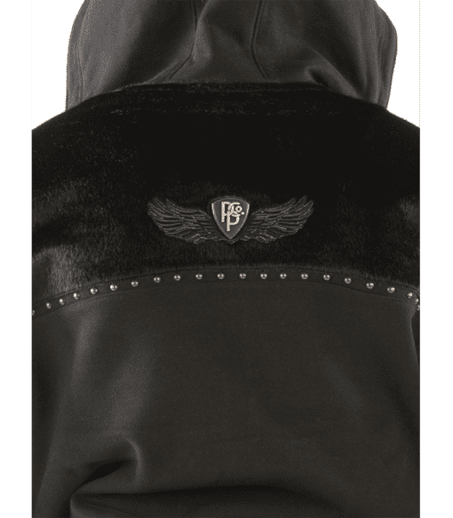 Pelle Pelle Men Black Ornate Wool Jacket | Hood Jacket view 4