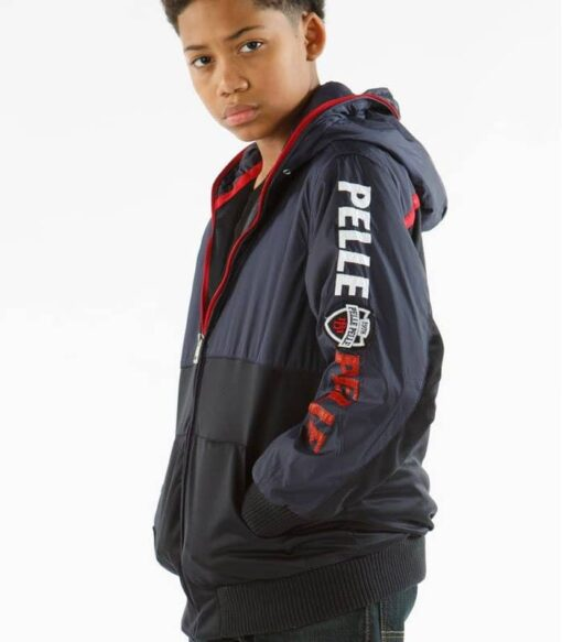 Pelle Pelle Kids Navy Blue Hood Jacket | MB Jacket