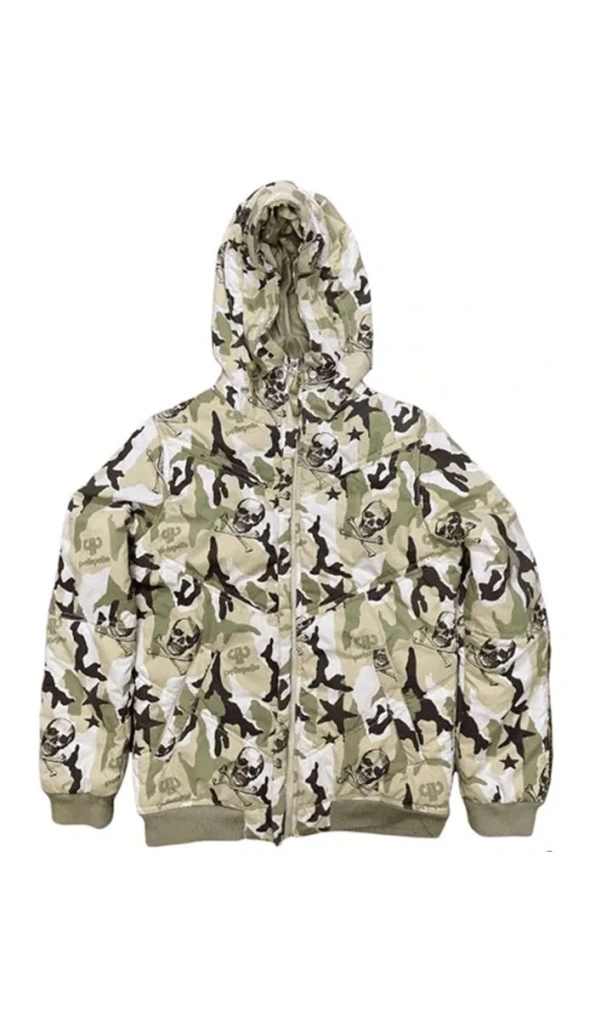 Pelle Pelle Skeleton Design Puffer Jacket | Hood Jacket