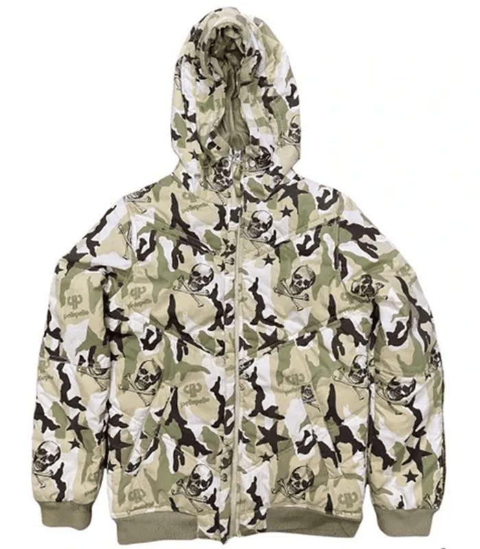 Pelle Pelle Skeleton Design Puffer Jacket | Hood Jacket view 1