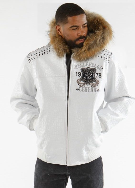 Pelle Pelle Men Freecrack MB White Jacket | Leather Jacket