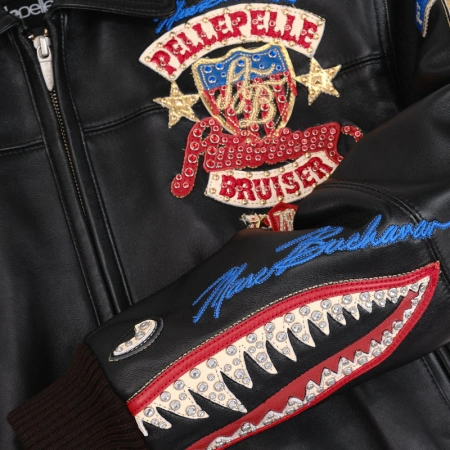 Pelle Pelle American Bruiser Black Crop Jacket | MB Jacket view 6