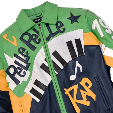 Pelle Pelle HipHop Green MB Leather Jacket view 5