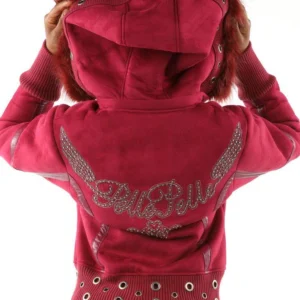 Pelle Pelle Red Winged Wool Hood Jacket | Women Jacket view 2