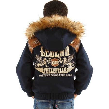 Pelle Pelle Kids MB Legend Wool Jacket | Fur Hood Jacket view 2